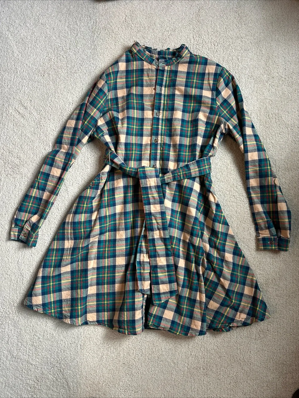 Kiel James Patrick Cozy Cabin Flannels Tartan Plaid Fit & Flare Autumn Dress
